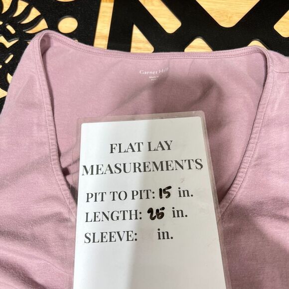 Garnet Hill Purple Mauve Cross Front Sleeveless Top Women's S - Picture 5 of 5